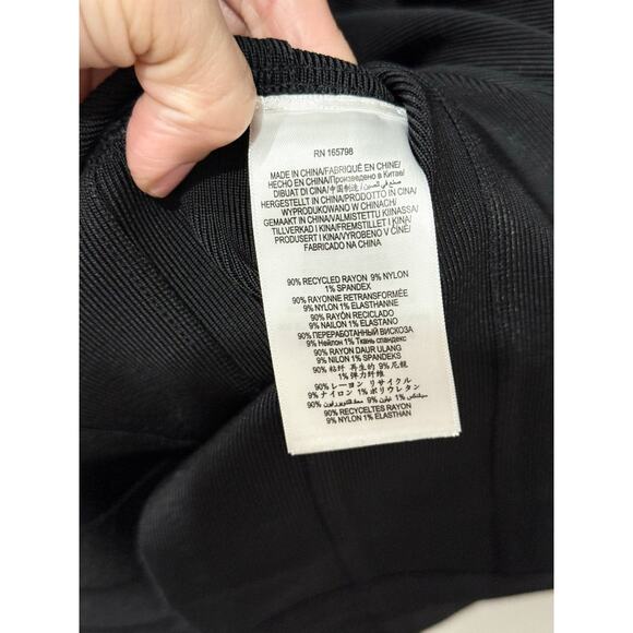 Herve Leger Strapless Bandage Formal Cocktail Long Dress Black Womens Size Small - Picture 5 of 6